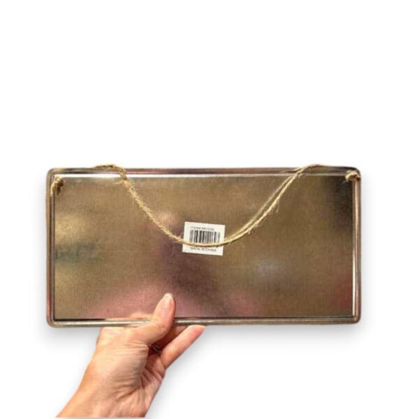 Rectangle Tin Sign Back