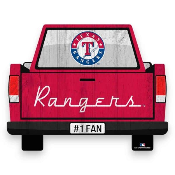 Texas Rangers Tailgate Sign