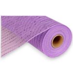10" Lavender Metallic Deco Mesh