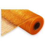 10" Gold Metallic Deco Mesh