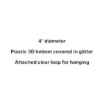 3D Football Helmet Ornament Description