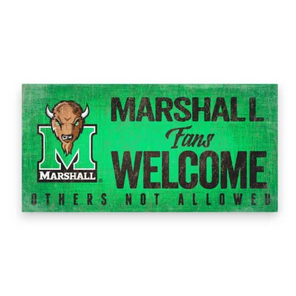 Marshall Fans Welcome Sign