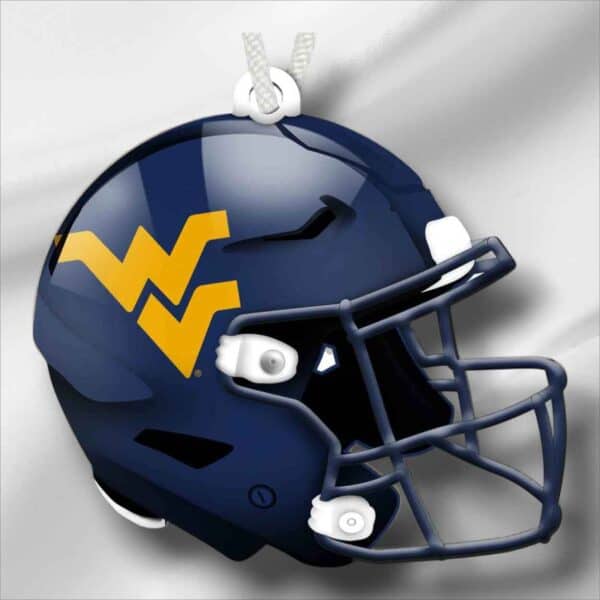 WVU Flat Helmet Ornament