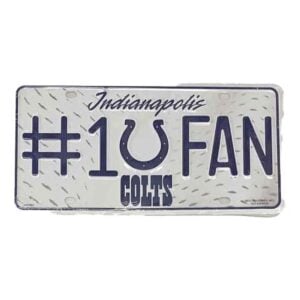 Colts Fan License Plate