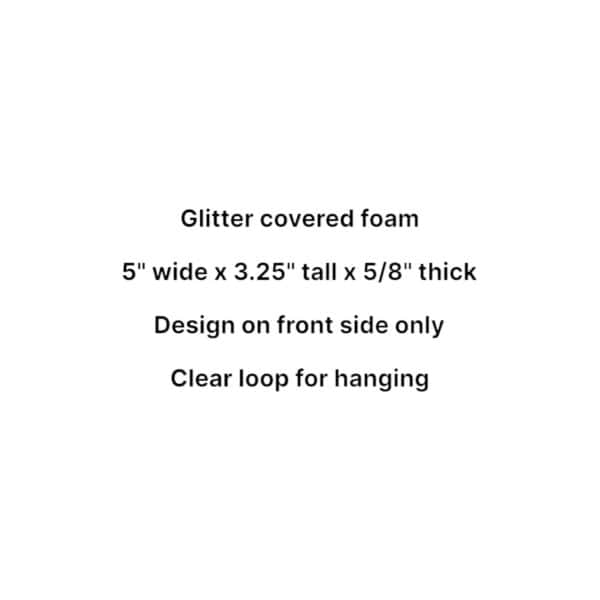 Flat Football Ornament Description