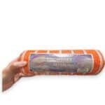 10" Orange White Deco Mesh