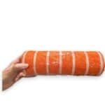 10" Orange White Deco Mesh
