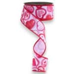1.5" Valentine Candy Ribbon - 10 yards