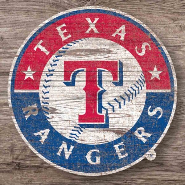 Texas Rangers Logo Sign