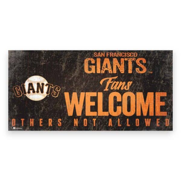 Giants Fans Welcome Sign