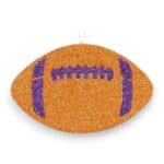 Orange Purple Flat Football
  Ornament