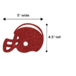 Crimson White Flat Football Helmet
  Ornament
