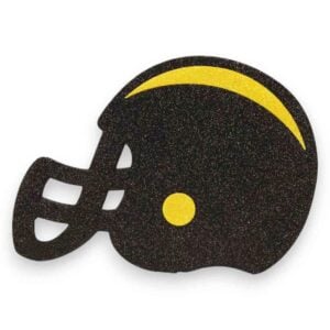 Black Yellow Flat Football Helmet
Ornament