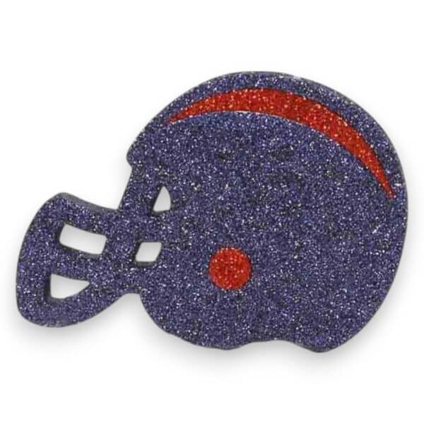 Navy Red Flat Football Helmet Ornament