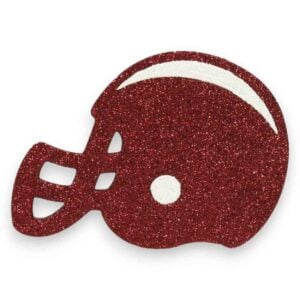 Maroon White Flat Football Helmet
Ornament