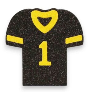 Black Yellow Flat Football Jersey
Ornament