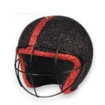 Red Black 3D Football Helmet Ornament