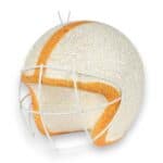 Orange White 3D Football Helmet Ornament