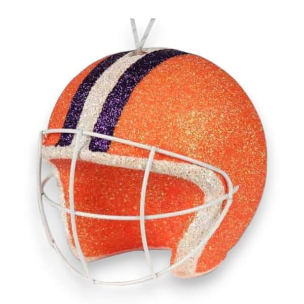 Orange Purple 3D
  Football Helmet Ornament