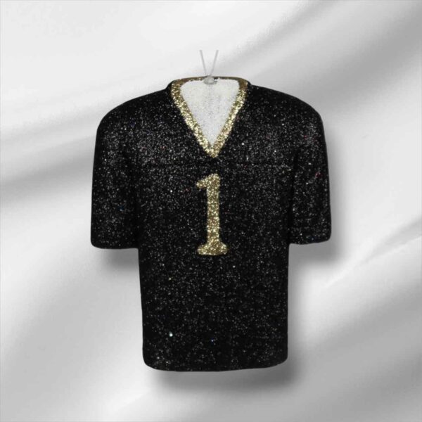 Gold Black 3D Football Jersey Ornament