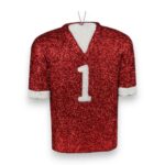 Red White 3D Football Jersey Ornament