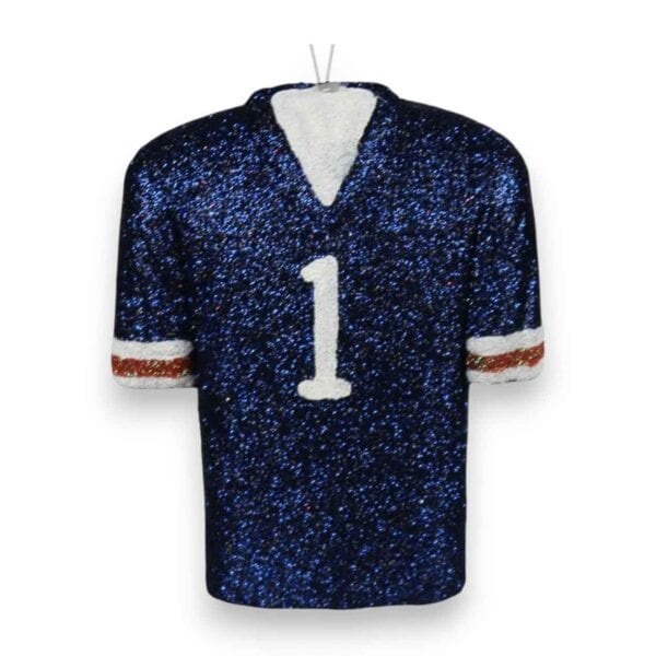 Navy Orange White 3D
  Football Jersey Ornament