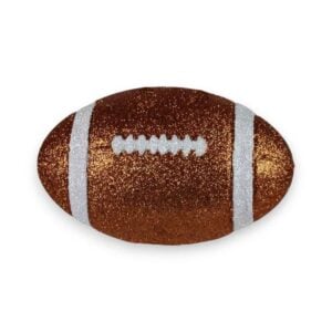 Burnt Orange 3D Football Ornament
