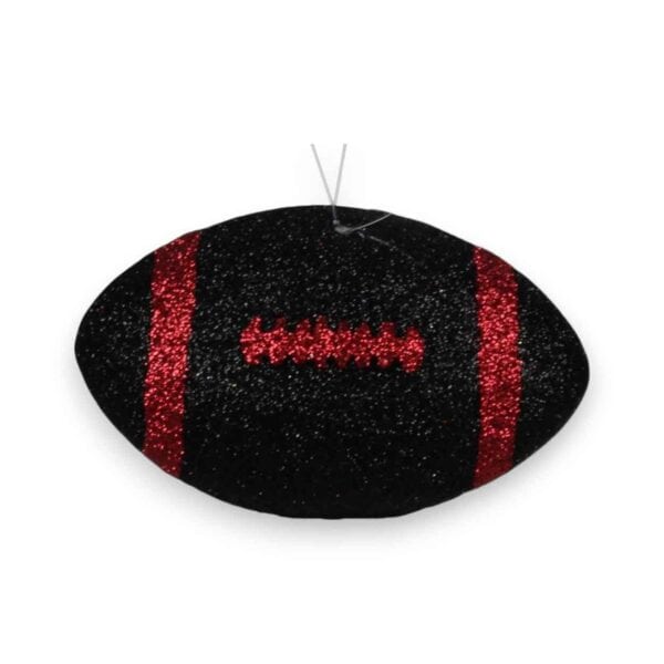 Red Black 3D Football Ornament