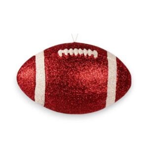 Red White 3D Football Ornament