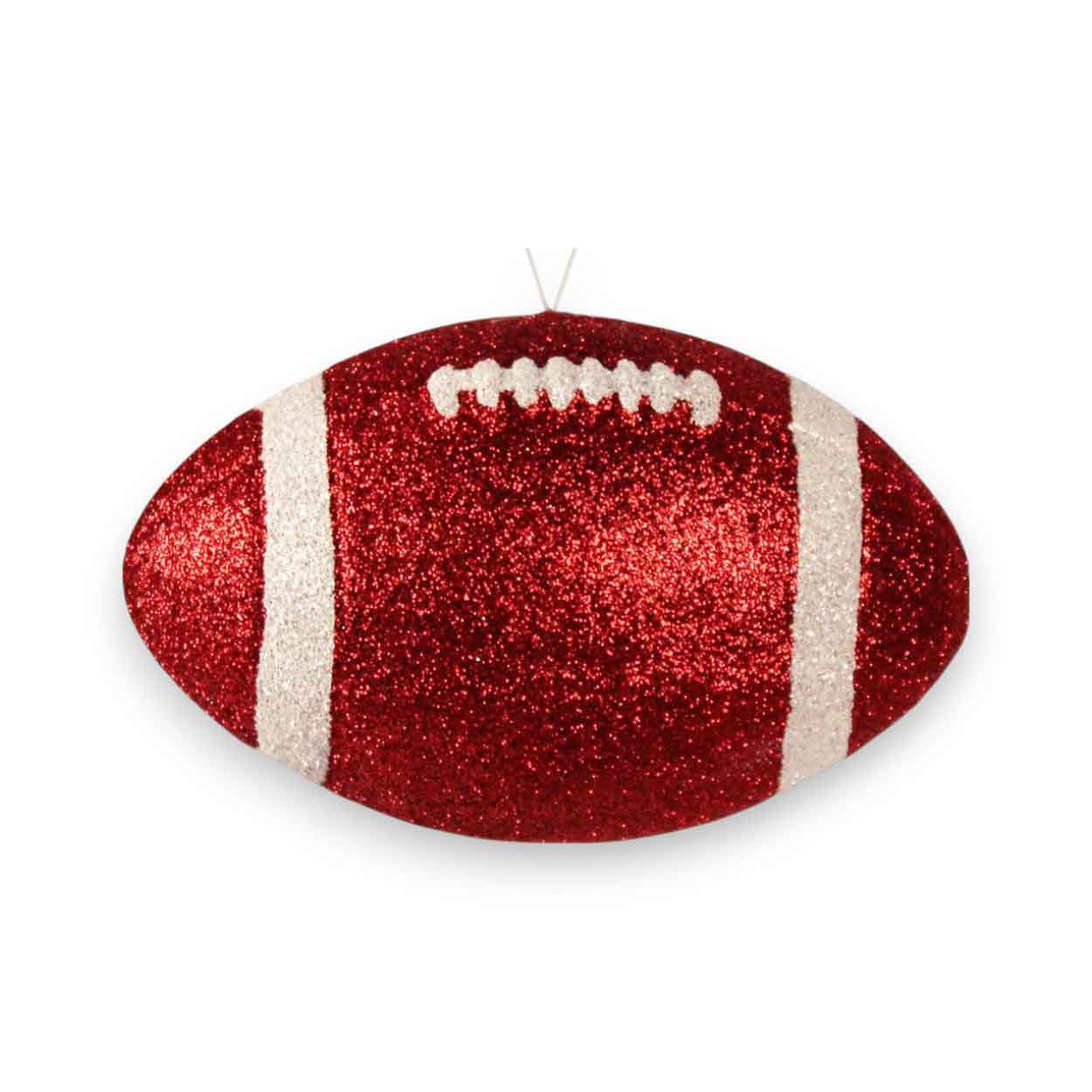 Red White 3D Football Ornament