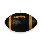 Black Yellow 3D Football Ornament