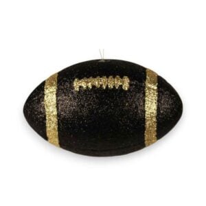 Black Gold 3D Football Ornament