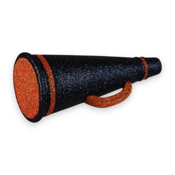 Navy and Burnt Orange Megaphone Ornament