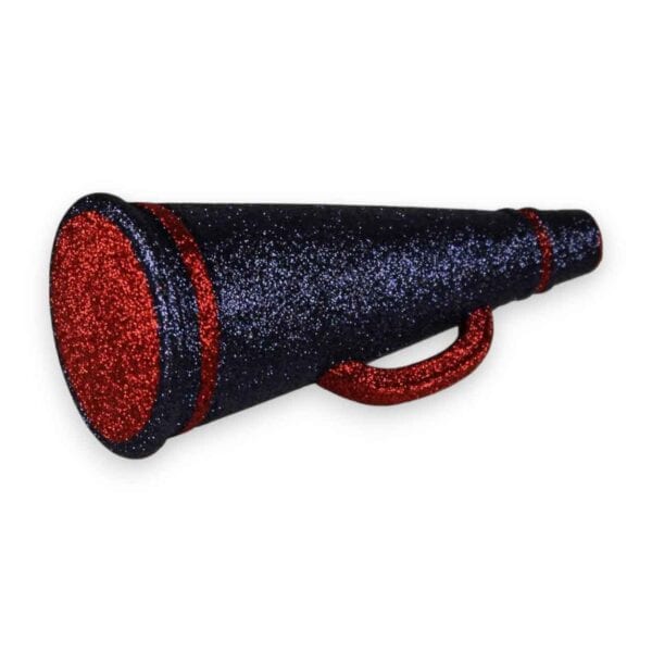 Navy and Red Megaphone Ornament