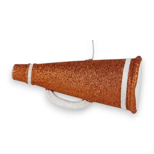 Burnt Orange Megaphone Ornament