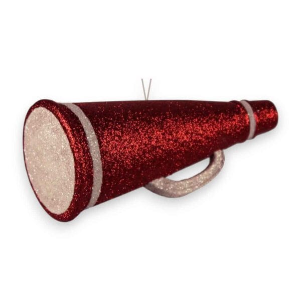 Red and White Megaphone Ornament