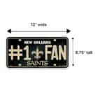 New Orleans Saints Fan License Plate