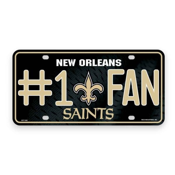 New Orleans Saints Fan License Plate