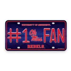 Ole Miss License Plate