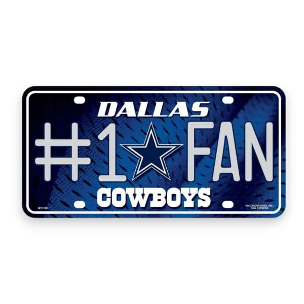 Dallas Cowboys License Plate