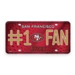 49ers Fan License Plate