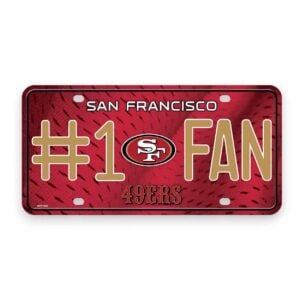 49ers Fan License Plate