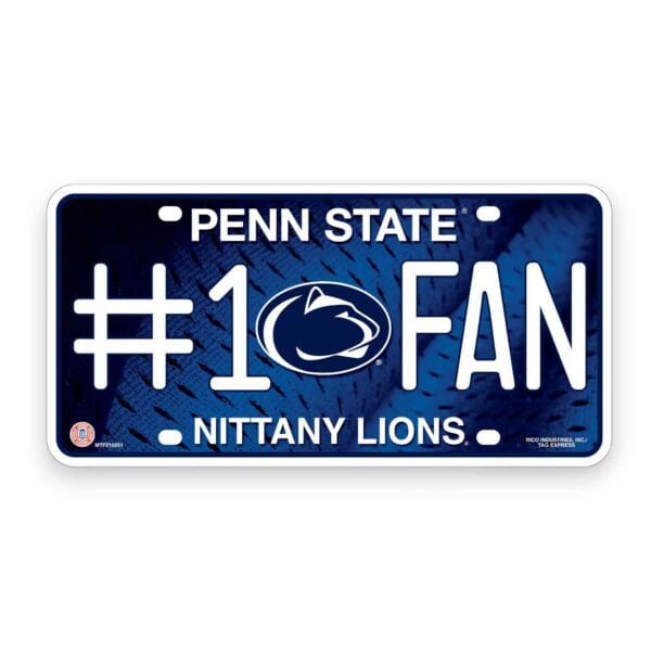 Penn State Fan License Plate