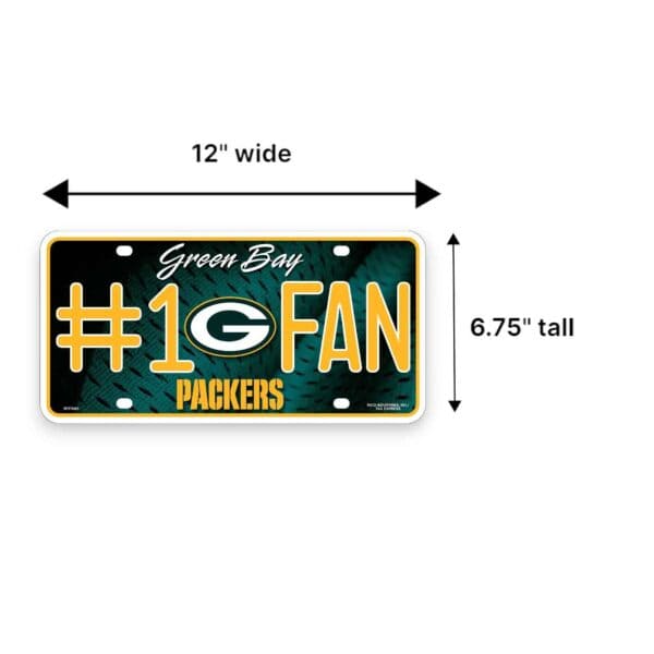 Green Bay Packers Fan License Plate
