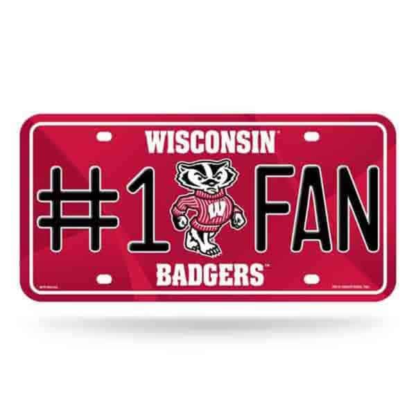 Wisconsin Badgers Fan License Plate