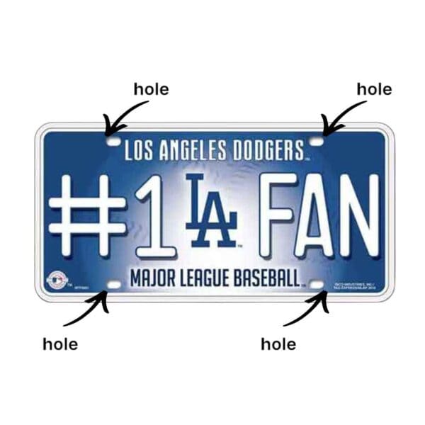 LA Dodgers Fan License Plate