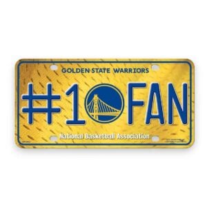 Golden State Warriors Fan License Plate