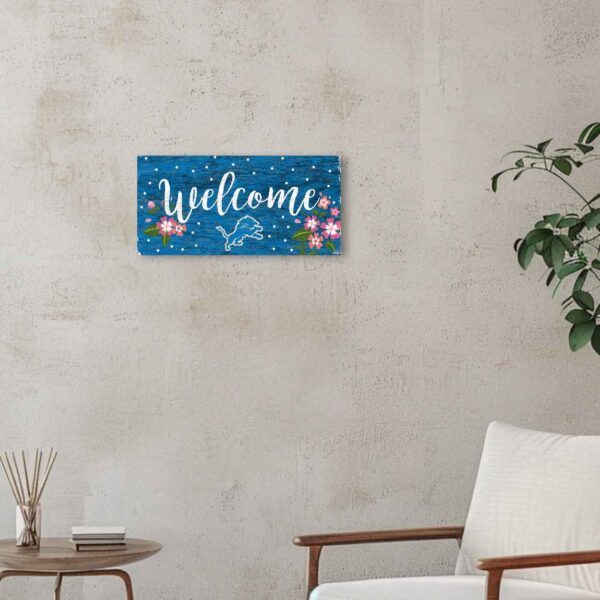Detroit Lions Flowers Sign