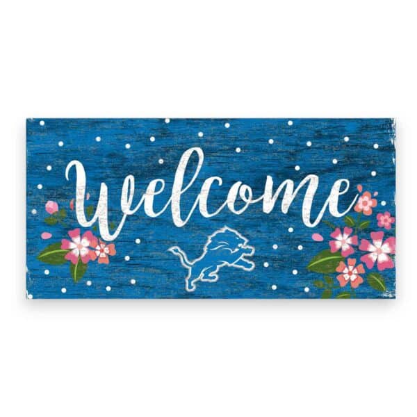 Detroit Lions Flowers Sign
