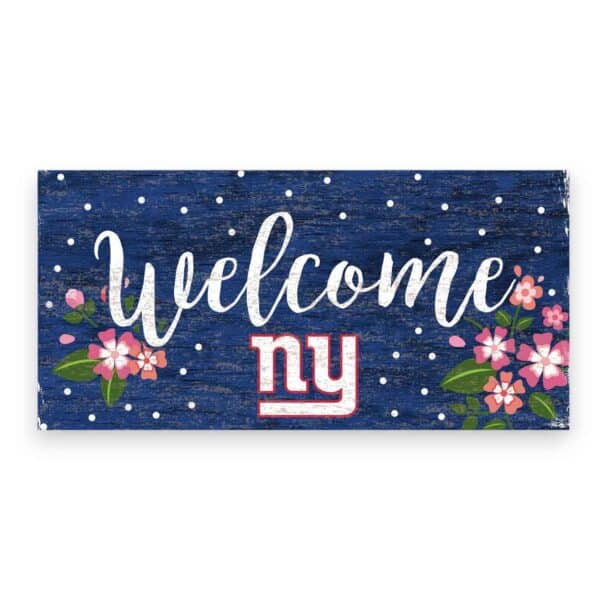 NY Giants Flowers Sign